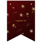 新年を迎える バンティングフラッグ (第1の旗)