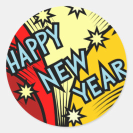 新年を迎える ラウンドシール