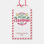 新年を迎え、クリスマスをお祝い ギフトタグ (裏面)