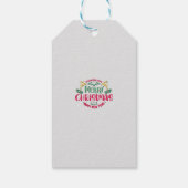 新年を迎え、クリスマスをお祝い ギフトタグ (裏面)