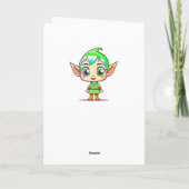 新年を迎え、クリスマスを迎えて新年を迎えたい カード (裏面)