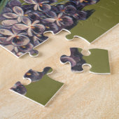 新年を迎え、シャンパンとヴィンテージ天使 ジグソーパズル (側面)