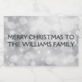 新年を迎え、新年を迎えることを祈る スパークリングワインラベル (シングルラベル)