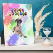 新年を願う大きなダン犬|過去記事 フォトプラーク (側面)