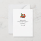 新年アドベンチャホームクリスマスホリデームービング ノートカード (裏面)