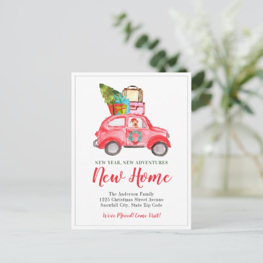 新年アドベンチャホームクリスマスホリデームービング 案内ポストカード (スタンド正面)