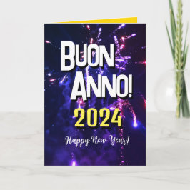 新年イタリアンおめでとう | Auguri di Buon Anno 2024 シーズンカード
