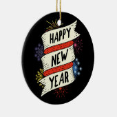 新年イブパーティー供給NYE 2021ハッピーニューアイ セラミックオーナメント (右)