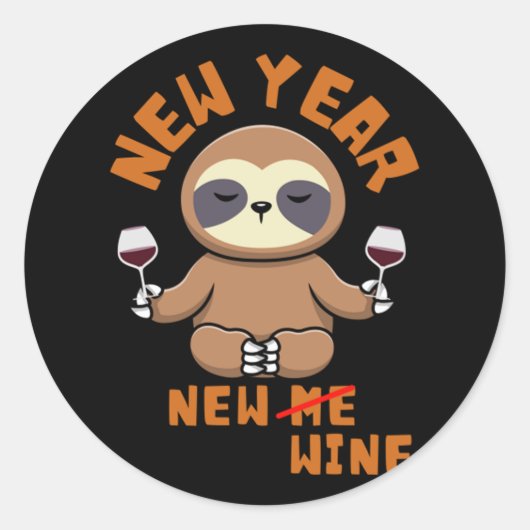 新年イブパーティー供給NYE 2023 Happy New Ye ラウンドシール (正面)