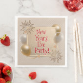 新年イブパーティー、金ゴールド、白い風船、 (インサイチュ)