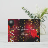 新年イブ祝パーティーブラックレッドスターズ 招待状 (スタンド正面)