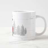 新年インギア引用文ヴィンテージレッドトラック名 ジャンボコーヒーマグカップ (右)