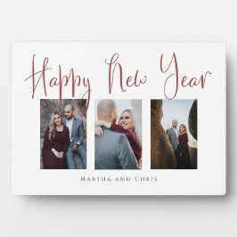 新年エレガントバラ金ゴールドコラージュ フォトプラーク