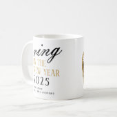 新年エレガント婚約のリングや輪 コーヒーマグカップ (正面左)