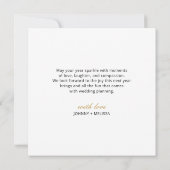 新年エレガント婚約のリングや輪 シーズンカード (裏面)