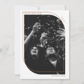 新年オーバーレイ写真テラコッタ シーズンカード (正面)