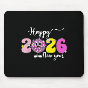 新年カウントダウン 2026 謹賀新年 2026 ディスコ マウスパッド