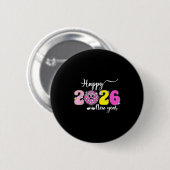 新年カウントダウン 2026 謹賀新年 2026 ディスコ 缶バッジ (正面&裏面)