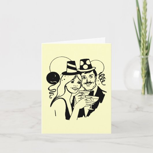 新年カクテルと解決策 シーズンカード (正面)