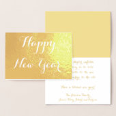 新年カスタムのパーソナライズされた挨拶を作成 箔カード (ディスプレー)