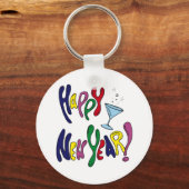 新年カラフルおめでとう キーホルダー (正面)