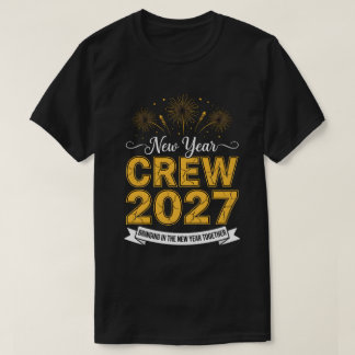 新年クルー 2027 ファミリーをお連れして Tシャツ