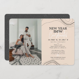 新年コーディネートPicピーチの移動発表 シーズンカード