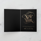 新年シャンパンピースアウト2020金ゴールドブラック シーズンカード (内部)