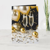 新年シャンパン カード (正面)