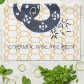 新年ス中国のネーク〔占星術の〕十二宮図動ミニマル物 キッチンタオル (折り畳み)