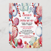 新年ディナーキャンディキッドのパーティーへの応援 招待状 (正面/裏面)