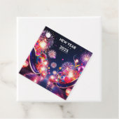 新年デザインスクエアメッセージカード フェイバータグ (インサイチュ)