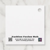 新年デザインスクエアメッセージカード フェイバータグ (裏面)