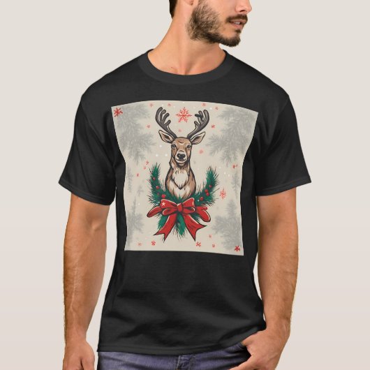 新年トナカイ Tシャツ (正面)
