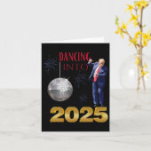 新年トランプダンス2025 メガ面白パーティカウント カード (黄色い花)