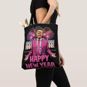 新年トランプ決意 2025 トートバッグ (クローズアップ)