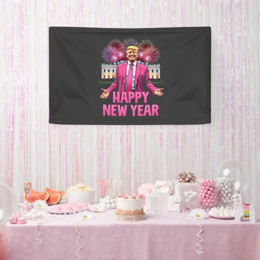新年トランプ決意 2025 横断幕 (パーティー)