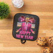 新年トランプ決意 2025 鍋敷き (トップダウン)