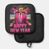新年トランプ決意 2025 鍋敷き (正面/裏面)