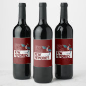 新年ニューメモリーズドラゴンさくらんぼレッド ワインラベル (ボトル)