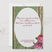 新年バニーウサギフォーク感動的詩 シーズンカード (裏面)