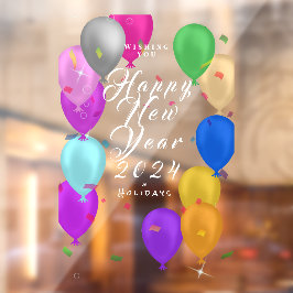 新年バルーンバナー ウィンドウサイン