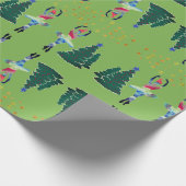 新年バレリナマットラッピング紙 ラッピングペーパー (角)