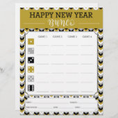 新年バンコパーティーゲームスコアカード (正面/裏面)
