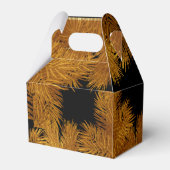 新年パイン金ゴールドエレガント企業のパーティー フェイバーボックス (裏面サイド)