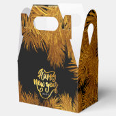 新年パイン金ゴールドエレガント企業のパーティー フェイバーボックス (オープン)