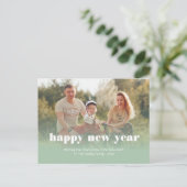 新年パーソナライズされたおめでとう シーズンポストカード (スタンド正面)