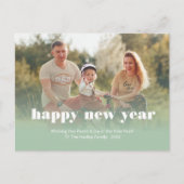 新年パーソナライズされたおめでとう シーズンポストカード (正面)