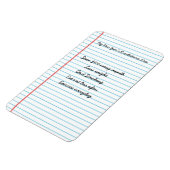 新年パーソナライズされたの解約通知リスト マグネット (左側)