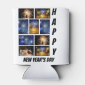 新年パーソナライズされたの9写真集 缶クーラー (裏面)